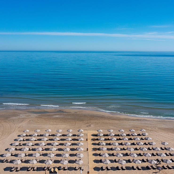 Vantarakis Eliros Mare Hotel Georgioupolis Beach Aerial 2