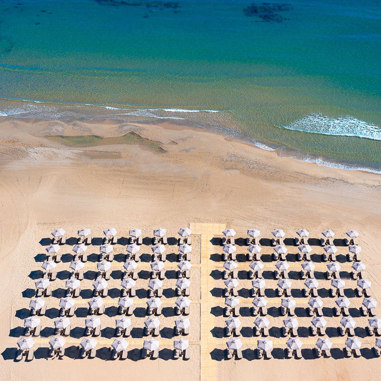 Vantarakis Eliros Mare Hotel Georgioupolis Beach Aerial 1