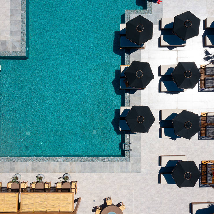 Vantarakis Eliros Mare Hotel Georgioupolis Aerial Pool 2